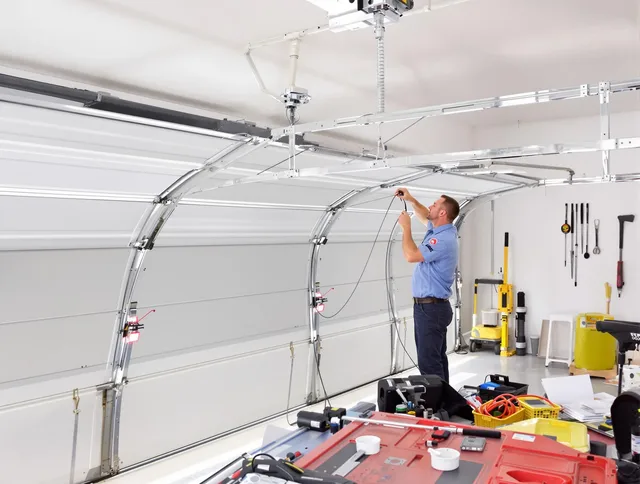 Garage door cable repair service by Norwich Garage Door Repair in Norwich