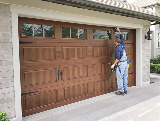 Custom garage door showcase by Norwich Garage Door Repair in Norwich