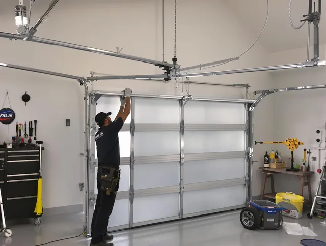 Norwich Garage Door Repair certified team performing precision garage door installation in Norwich