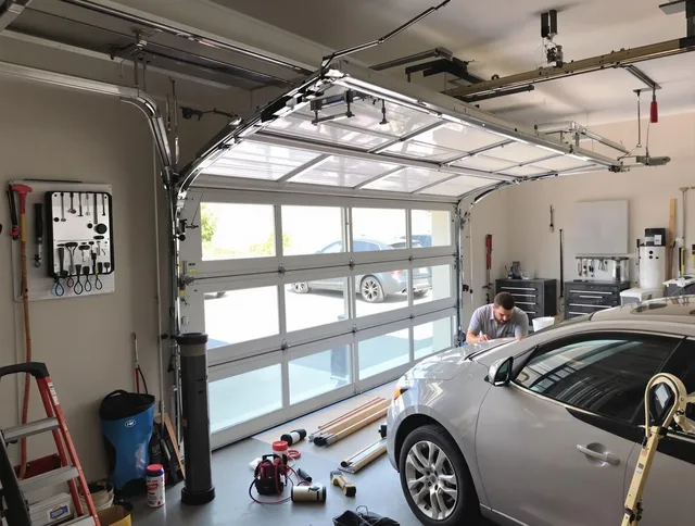 Garage door noise reduction service by Norwich Garage Door Repair in Norwich